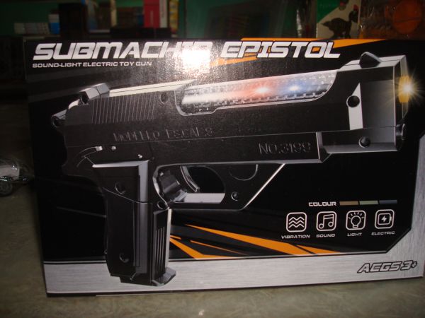 2396300 Пистолет (свет, звук), 22х3,2х14см, батарейки 3АА не в к-те