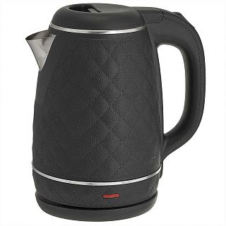 Чайник DELTA DL-1113  пластик ДВОЙНАЯ СТЕНКА,1500 Вт, 1.6л, черный