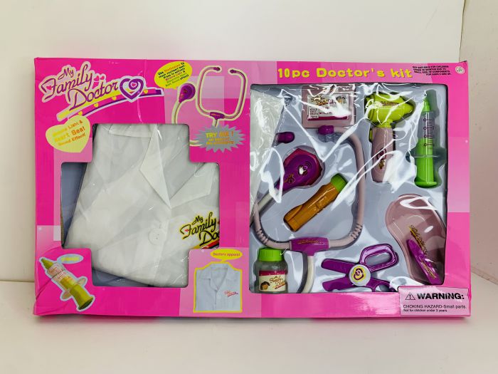 9912C НАБОР ДОКТОРА С ХАЛАТОМ 10ДЕТ.