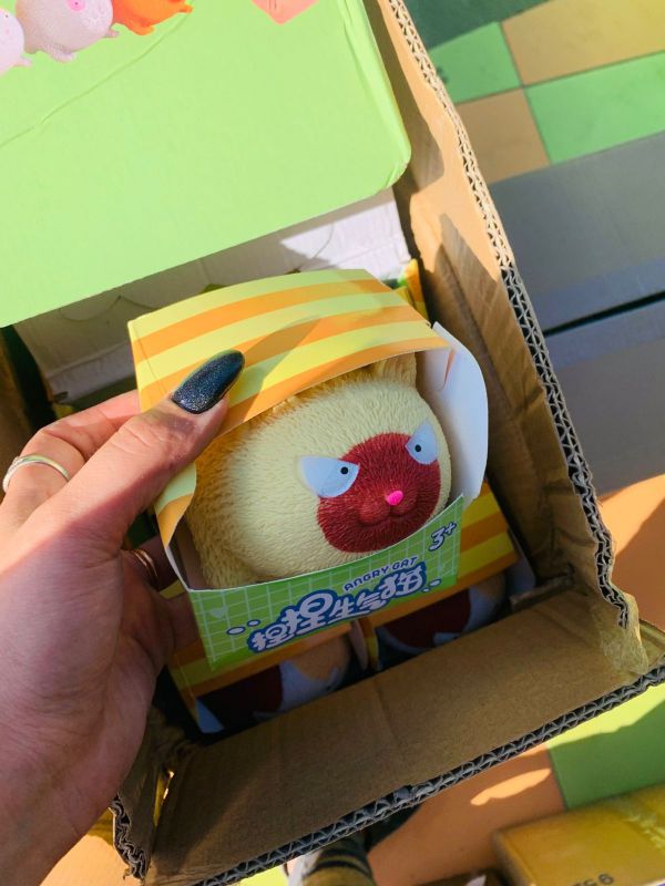 894-KKX АНТИСТРЕСС КОШЕЧКА ЛЕЖИТ КРУГЛАЯ В КОР.