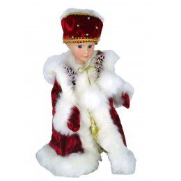 R10951 СУВЕНИР, ИГРУШКА, "СНЕГУРОЧКА", 30СМ, МУЗЫКАЛЬНАЯ, ТАНЦУЮЩАЯ