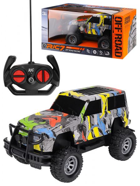 3028707 Машинка р/у (24х13х11,5 см,желто-оранжевый,USB, 2*AA не в компл, в кор.)