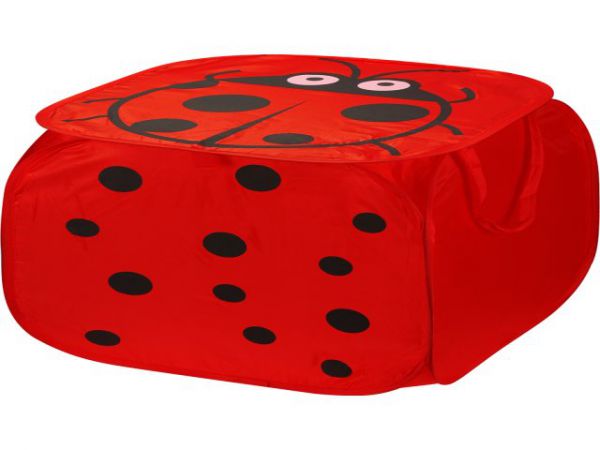 КДИ-2722 Контейнер для хранения "Божья коровка" (45х45см) красный