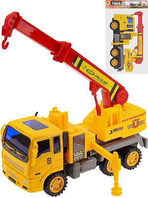 2036605 Машинка инерционная.Автомобильный кран(в пакете)(21х9х12 см)