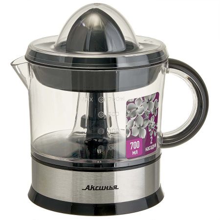 Соковыжималка АКСИНЬЯ КС-2200 черный: 40 Вт, емкость для сока 700 мл
