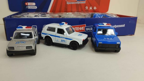 МОДЕЛЬ МЕТАЛЛ СЁМА/НУВА ПОЛИЦИЯ 18ШТ/УП НЕ МУЗ