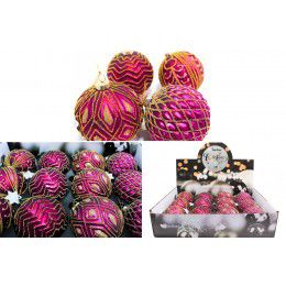 DL-DRL00674 Шар стеклянный ручной D100мм раскраски,ассорти,цена за шт