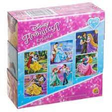 АКЦИЯ 5К04-1513 Disney. КУБИКИ ПЛАСТИКОВЫЕ. 4 шт. ПРИНЦЕССЫ-2