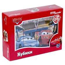 АКЦИЯ 3К06-1589 (В) Disney. КУБИКИ ПЛАСТИКОВЫЕ. 6 шт. ТАЧКИ-3