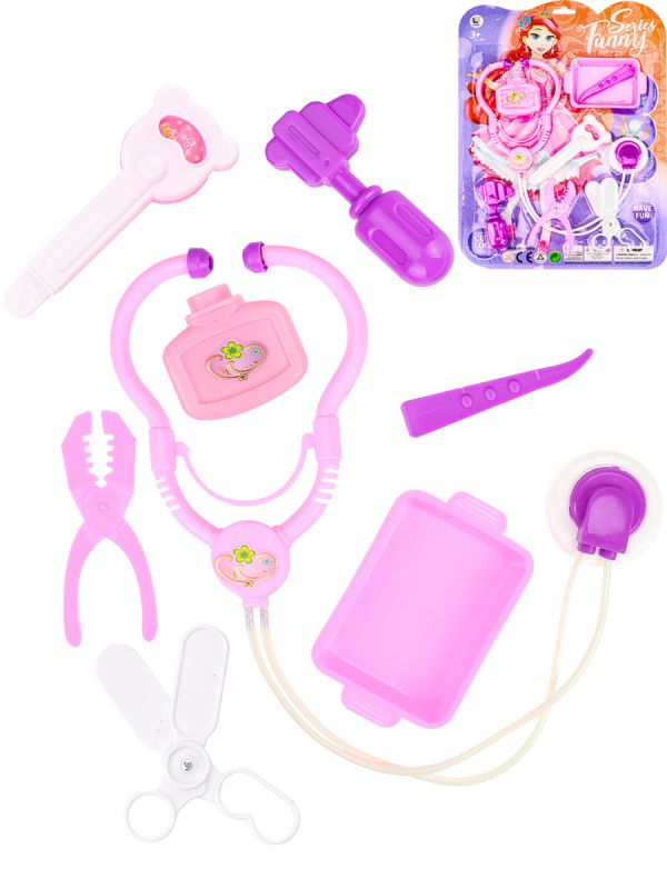 2318444 Игровой набор доктора "Скорая помощь"(34,2х25х2,2см)(8 предм.,2 вида наб.,в блистере)