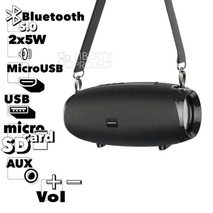 Колонка BR-12 bluetooth/mp3/FM/USB/microSD