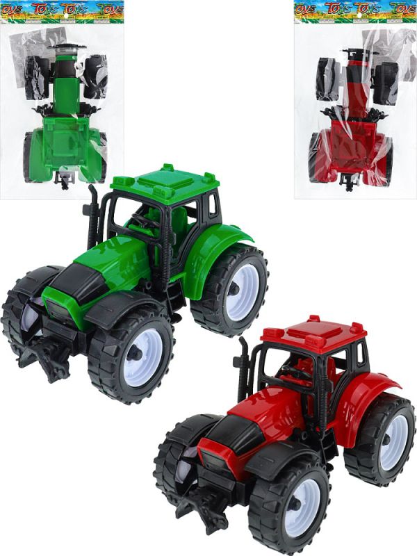 1834514 Трактор инерционный "Сельский" (12х6,5х7,5 см, цвет микс, в пакете