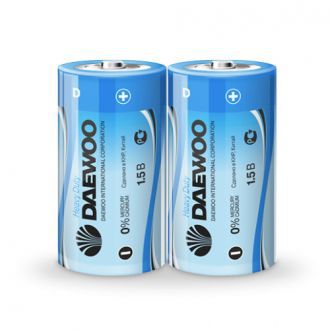 Батарейки Daewoo R20 2/бл(24/288)