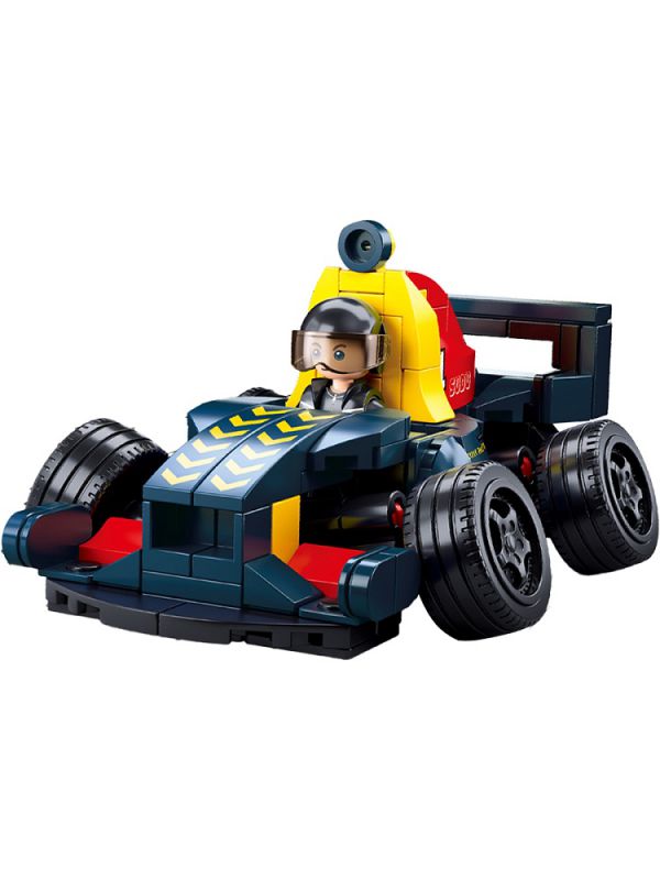 38M-B1208C Конструктор пластиковый "Машинка", 155 деталей, 1 фигура