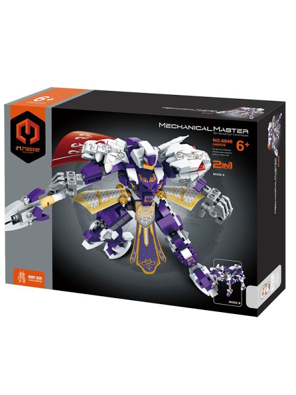 6846IMM Конструктор пластиковый "Самурай", 340 деталей, 2в1