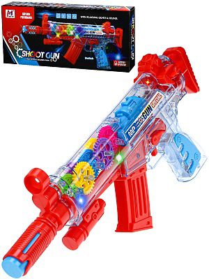 2217006 Автомат "Выстрел"(свет, звук, 3*AА не в к-те,в кор.)( 34x4,3x14,5 cм)