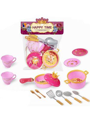 16657124Y Игровой набор посуды (13 предметов) в пакете, 21х25см