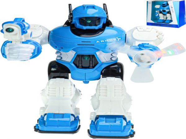 1785528 Интерактивная игрушка "Робот" (звук,свет,3*AA не в к-те,в кор. цвет микс)(24x12x30cм)