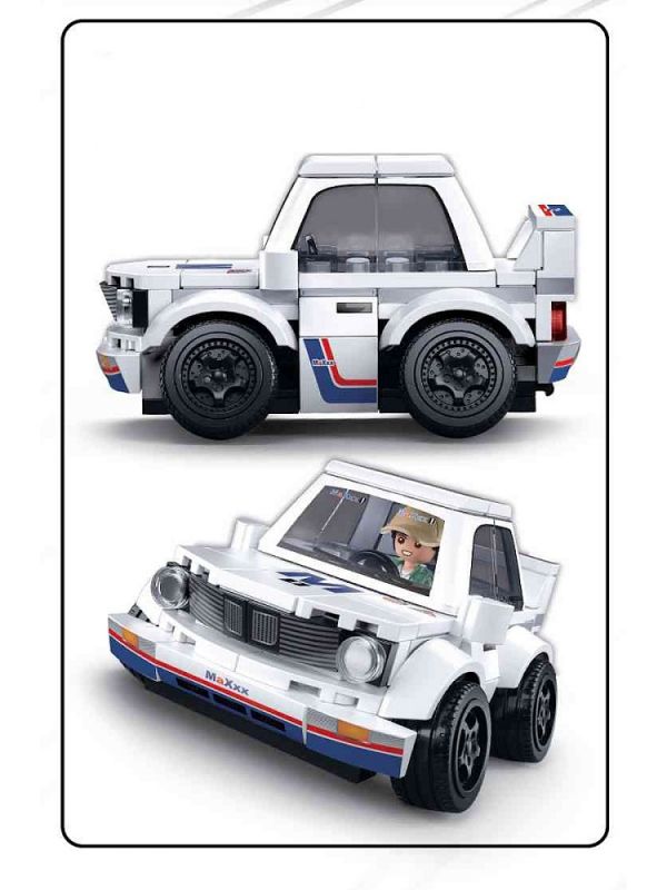 38M-B1207B Конструктор пластиковый "Машинка", 156 деталей, 1 фигура