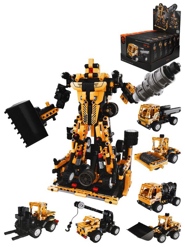 6863-6868IMM Конструктор пластиковый "Строительная техника" кратно 6 шт. в шоубоксе