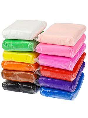 НД-1795 Масса для лепки.Лёгкий пластилин.12 цветов