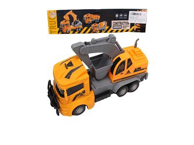 2077299 Машинка инерционная "Строительный кран" 28 см, пластик, в пакете