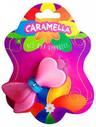 23164 Заколка для волос "БАНТИК, 5см, роз, акрил