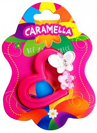 23152 Заколка для волос "СЕРДЕЧКО, 5см, роз, акрил