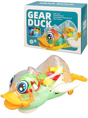 2250436 Музыкальная игрушка (20х9х14,5см) "Утка", свет, звук, 3*AA не в к-те