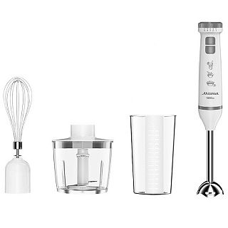 Блендер АКСИНЬЯ КС-307В белый с серым: 1000Вт, нож из нерж. стали,2 скорости,"Турбо"