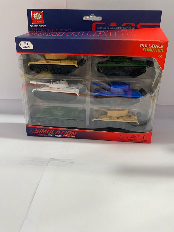 399-556k6 НАБОР ТАНКОВ 6ШТ. ПЛАСТ.