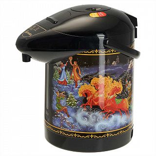 Чайник-термос  2,8л  ВАСИЛИСА ВА-5003 "Тройка" черный : 750Вт, внутр. емкость нерж.сталь