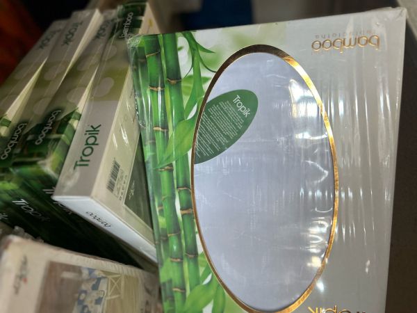 Скатерть Тропик бамбук  160*160 (Турция)