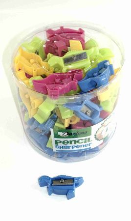 DL-DRL00198 Точилка, Darlens «ДИНОЗАВРИК», пластик, 1 отверстие, ассорти(72шт)