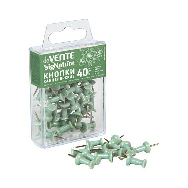 4132510 Кнопки силовые, deVENTE «sigNATURE», 9,6 мм, пластик/металл, 40 шт, оливковый