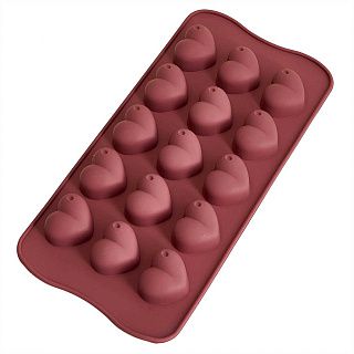 AK-6082S Форма для шоколада, конфет, мармелада 20*10,5*2 см (200) цвет коричневый