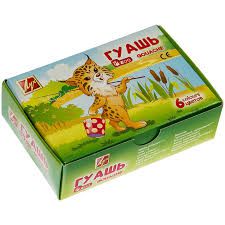 19С1251-08 Гуашь Луч "Zoo" 6 цветов картонная коробка