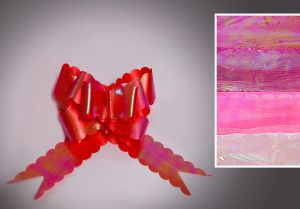 AR-5934 Бант подарочный "ASMAR" 50мм перламутровый (бабочка) (10 шт)