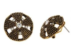 Серьги 1804156538 Металл, стразы (2 см.)