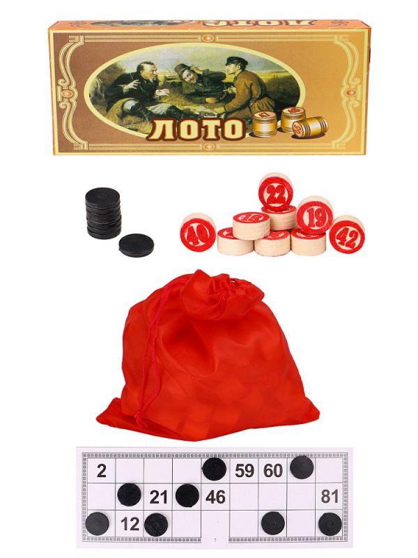 AN02557 Лото деревянное (23х9.5х4.5 см) в коробке