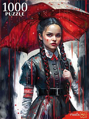 П1000-0506 ПАЗЛ 1000 эл. Девушка с красным зонтиком