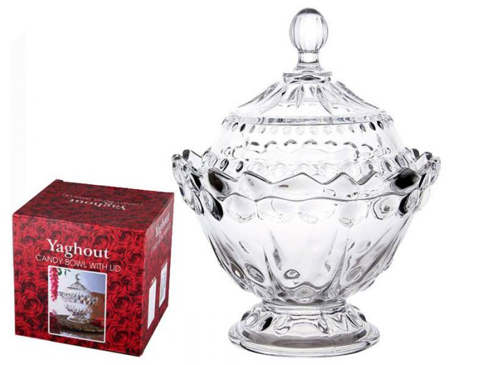 135 Ваза для конфет с крышкой YAGHOUT