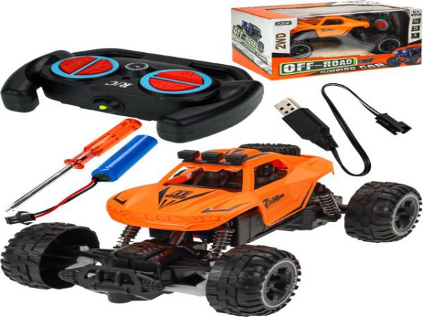 2042404 Машинка на р/у (21см)"Краулер"(3.7V акк.,бат.2AA не в компл.,цвет-микс,свет,в коробке)