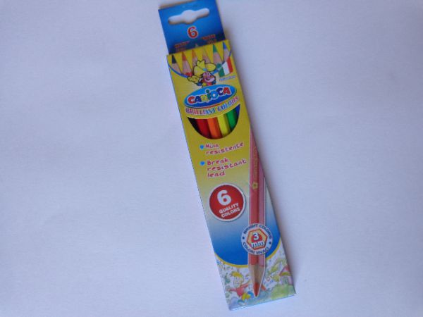 41256 Карандаши цветные, 6цв., CARIOCA,