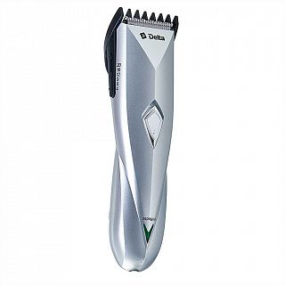 Машинка для стрижки аккумуляторная DELTA DL-4035A серебристый, 2Вт