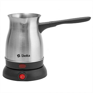 Турка электрическая DELTA DL-8300 нерж.: 800Вт, съемная ручка, объем 600мл