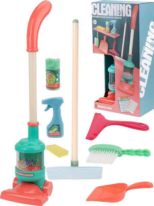 2254124 Игровой набор для уборки "Мамина помощница"( 10 предм., в кор.) (20,7x11x41 cм)