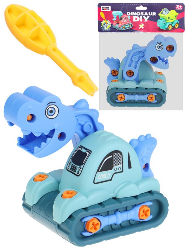 2313322 Игрушка конструктор. Динозавр (в наборе отвертка) 19х30см, в пакете