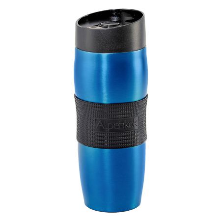 AK-04010A Термокружка  вакуумная НЕРЖ. 400 мл,синий ALPENKOK