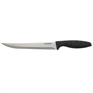 BE-2268C Нож для нарезки из нерж стали  8" 20 см,"Carbon", черный гранит